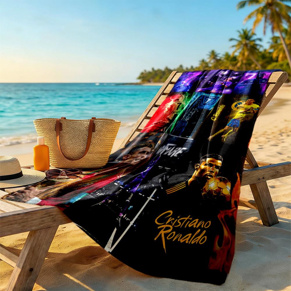 Legacy Cristiano Ronaldo Beach Towel High Absorbency & Quick-Dry Comfortable Lightweight
