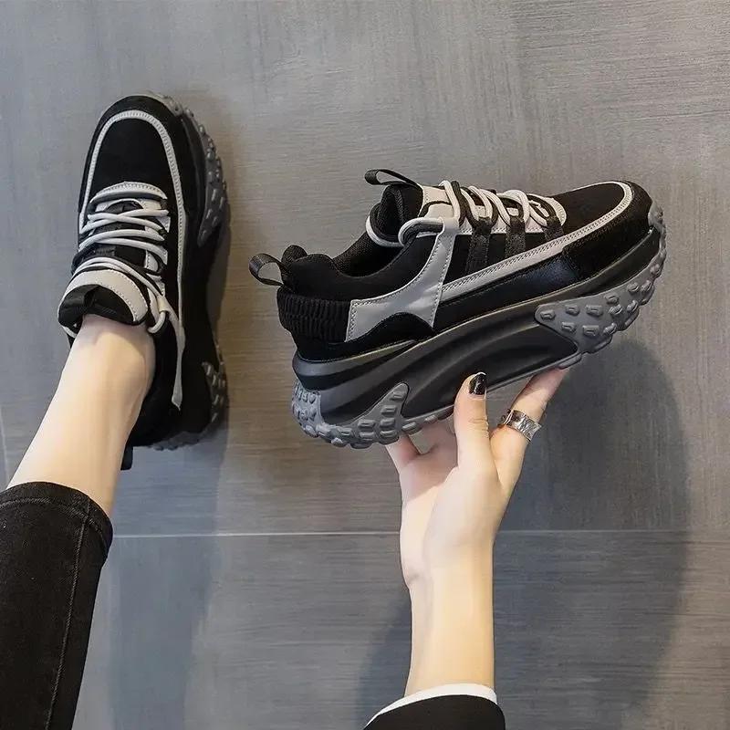 Women's Athletic Shoes Casual Black Sports 2025 New Ladies Footwear Sneakers In Fashion 39 High Quality Vulcanized Shoe Trends H