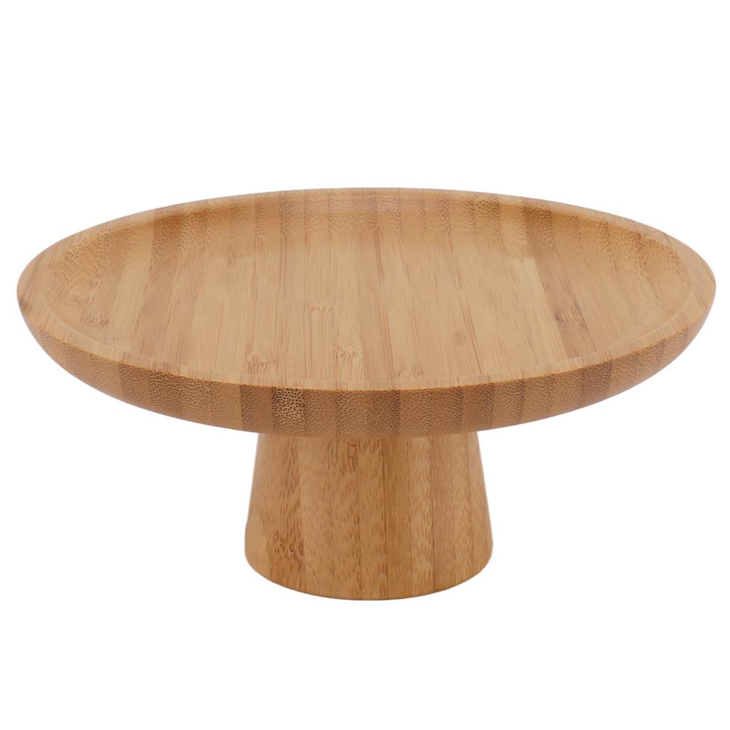 Einfache Hohe Obstplatte Haushalt   Holz Rund Hoch Obstkuchen Tablett Hohe Obstschale