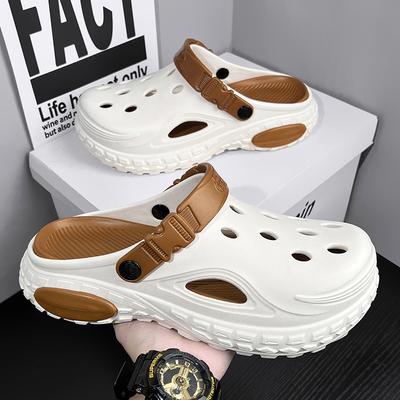 Men Sandal Shoes Summertime Clogs Eva Garden Slide Shoes Hole Shoes Beach Platform Sandal Shoes Men Indoor House Bathroom Slides Plus Size 48