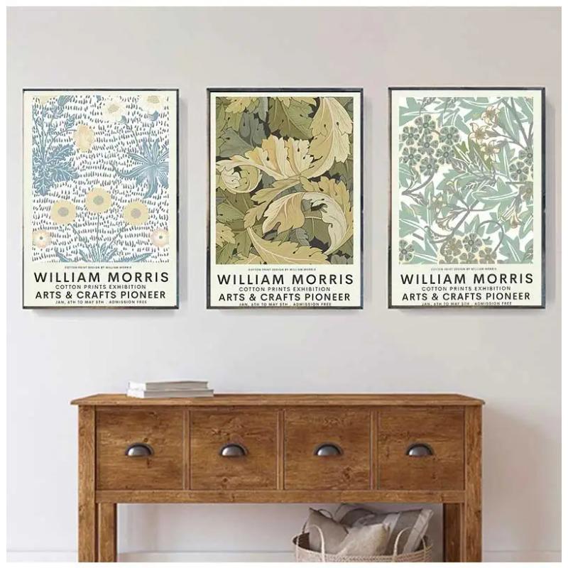 William Morris Museum Ausstellungsgalerie Wandkunst Leinwandbild Nordische Poster und Drucke Wandbilder für Wohnzimmerdekoration