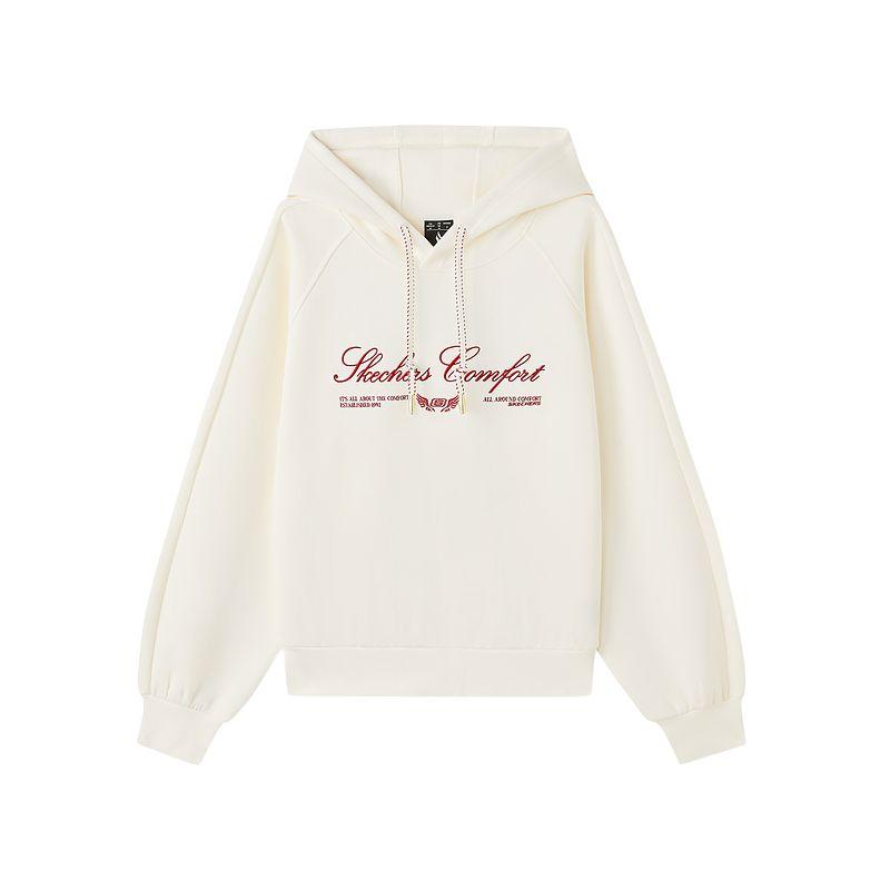 Skechers FW25 Goknit Knitted Hooded Loose Pullover Anti-Static Sweatshirt Unisex sweatshirt L126W006-01B4 S