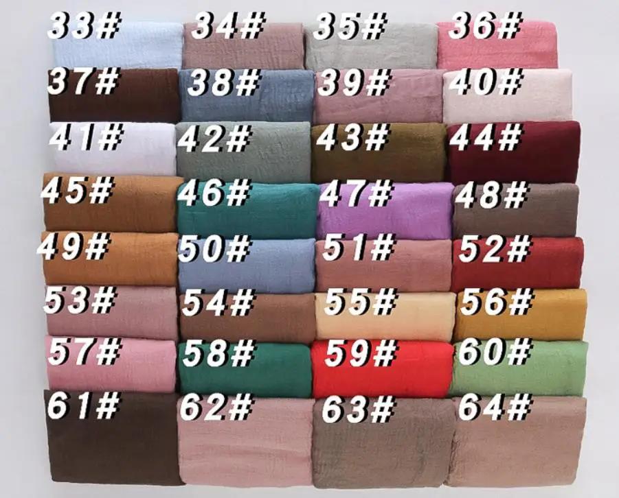 90x180cm Solid Colors Cotton Linen Large Scarf Black White Beige Red Blue Pink Purple Green Yellow Orange Scarves