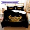Roman SPQR Pattern Bedding,Quilt Set Quilt Cover Pillowcase Home Birthday Gift (1 * duvet cover + 2 * pillowcase, without core)