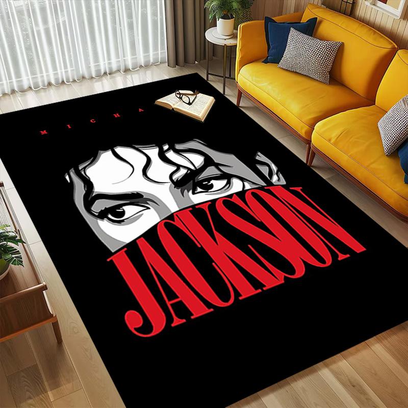 Michael Jackson Living Room Nonslip Area Rug Soft Carpet For Bedroom Gameoom Playroom Sofa Office Home Decor Doormat