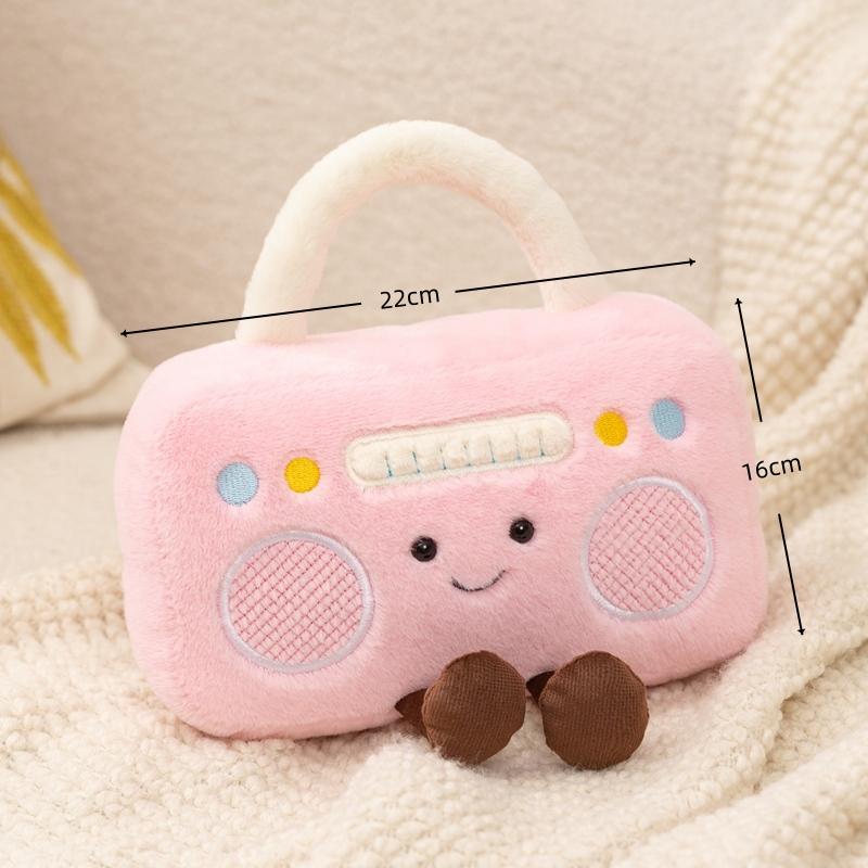 Televisori Radio Giocattoli di Peluche Divertenti Creativi Presa Cartoon Bambola Imbottita Carina Elettrodomestici Elettrici Collezione Decorazione Regali di Natale per Bambini