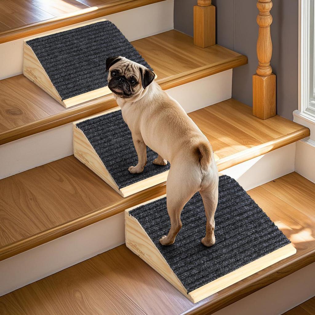 Wooden Pet Climbing Ladder & Dog Ramp