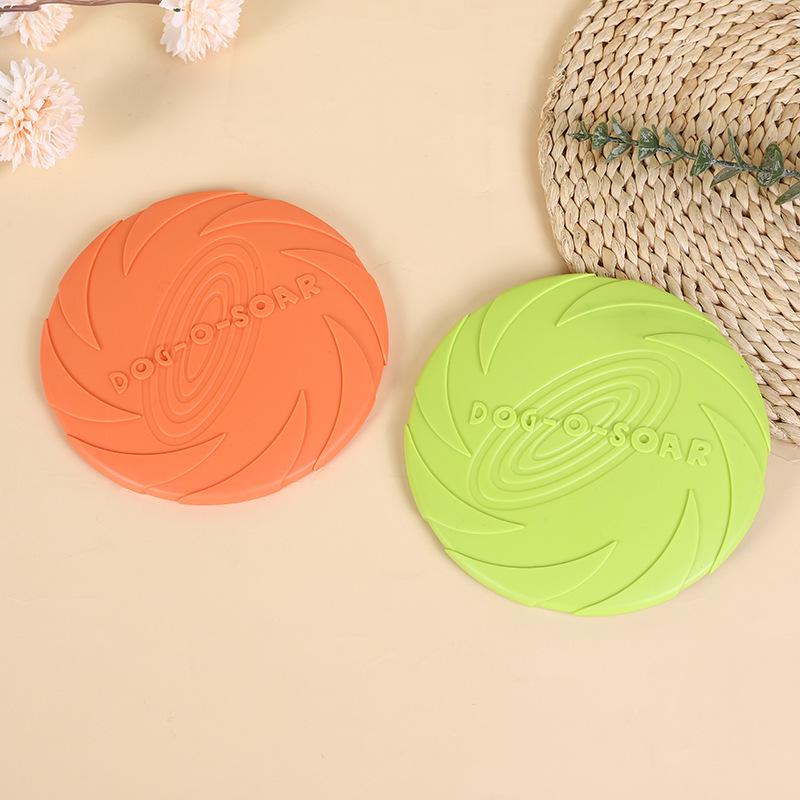 Silicone Floating Dog Frisbee Toy - Interactive & Bite-Resistant for Training and Teeth Grinding