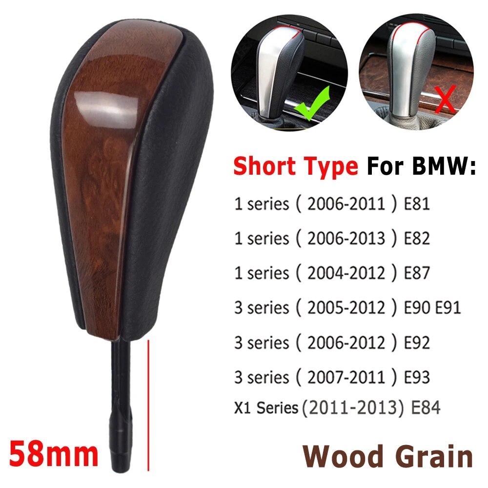 For BMW E39 E46 E53 E60 E61 E63 E64 E83 E81 E82 E87 E90 E91 E92 Original Quality Car Automatic Gear Shift Knob ABS Leather
