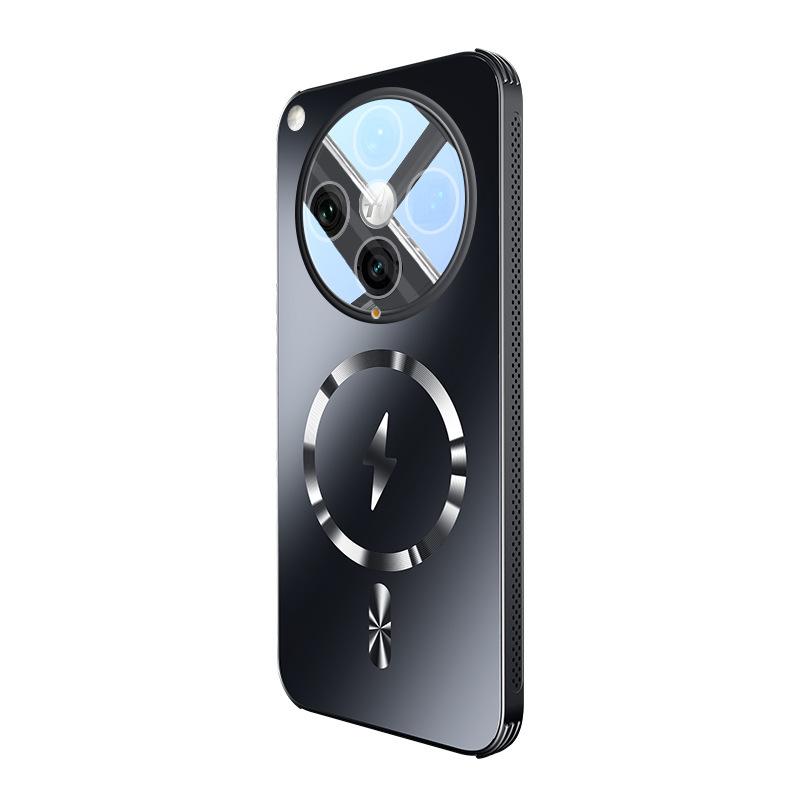 Applicable To Find X8S Mobile Phone Case, Glare Heat Dissipation, Magnetic Attraction OPPO Reno12Pro with Lens Film Anti-drop Protection