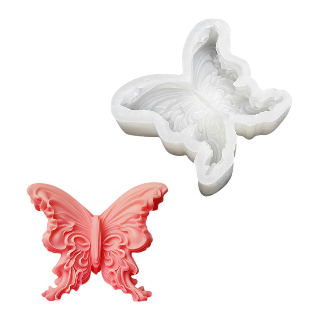 Butterfly Shape Silicone Candle Molds for Epoxy Resin Candle Soap Home Decoration Fondant Silicone Molds for Cake Baking