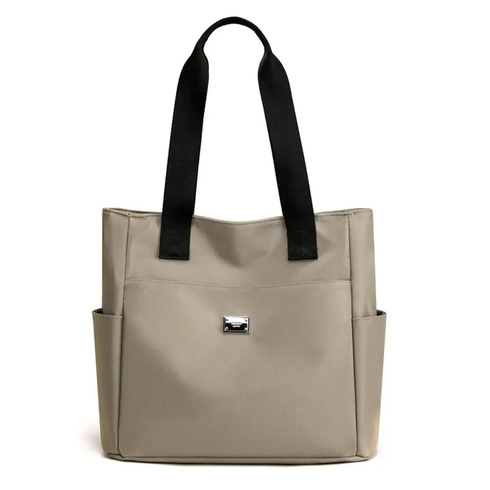 Large Capacity Handbag Shoulder Bag Lightweight Waterproof Nylon Shoulder Bag Tote Bags For Work School