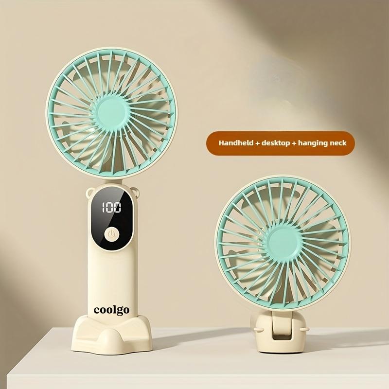 

Handheld Portable Fan, Adjustable Speed, USB Charging, Suitable for Outdoor, Travel, Camping, Portable Charging Fan бежевий