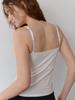 Tieseueichi Modal Ribbed Camisole Bra Top 4 Colors 2 Pieces