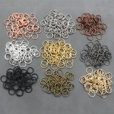 200 Stück/Los 3-12mm Metall Offene Einzelringe Biegeringe Sprengringe DIY Schmuckherstellung Zubehör Zubehör für Halskette Armband
