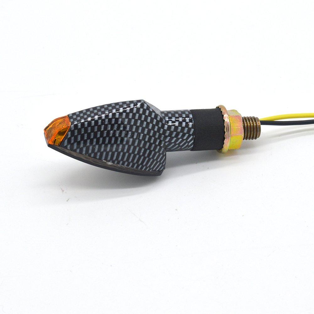 evomosa Turn Signal Lamp, Turn Light, LED, Motorcycle, Double-sided Luminous, Universal, Front and Back,