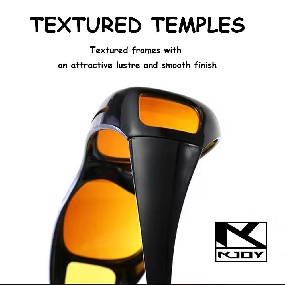 KJOY Brand Night Vision Sunglasses Car Night Driving Glasses Driver Goggles Unisex Sun Glasses UV Protection Sunglasses