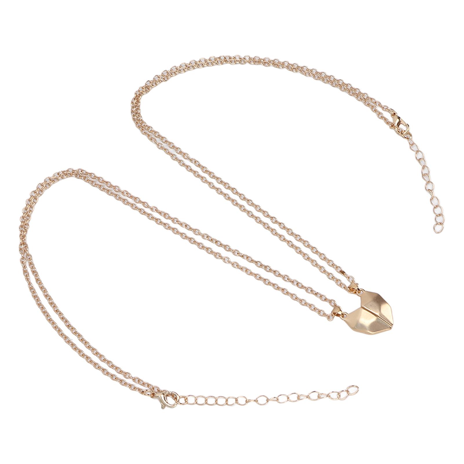 Парное ожерелье, регулируемый размер, магнитный дизайн, тонкая работа, ожерелье в форме сердца, парное, комбинация 3 Type 9