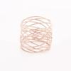 New Creative Mental Napkin Rings Art Circle Hollow Gold Round Western Handcrafted Home Weddings Table Decoration Napkin Rings