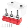 Bus Bar Terminal Block LowProfile with Cover Insulated Busbar for Setups,