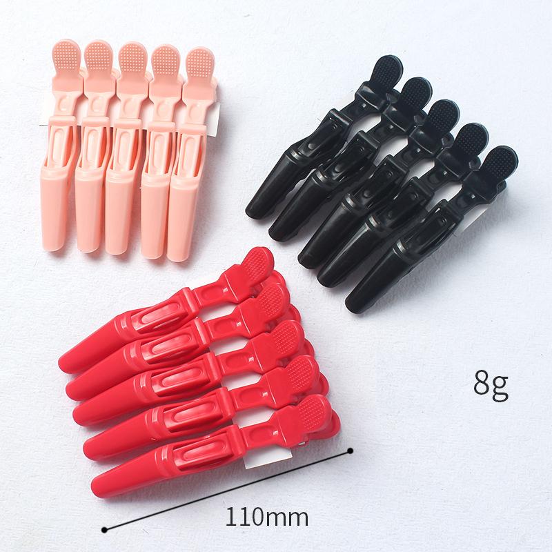 Kunststoff Alligator Haarspangen Friseurklemmen Haarklammer Professioneller Friseursalon Styling Haarnadeln Haarspangen Haaraccessoires