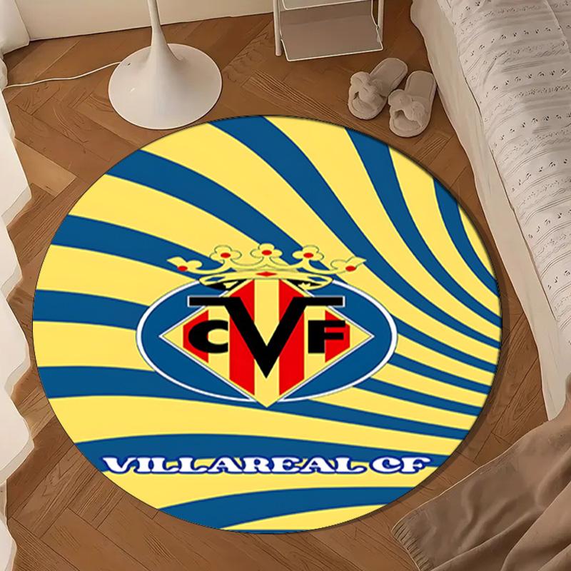 Villar-real Football Club Round Mat Home Decor, Chair Rug For livingroom,Bedroom, Doormat Home Decor Birthday Gift Christmas Gifts