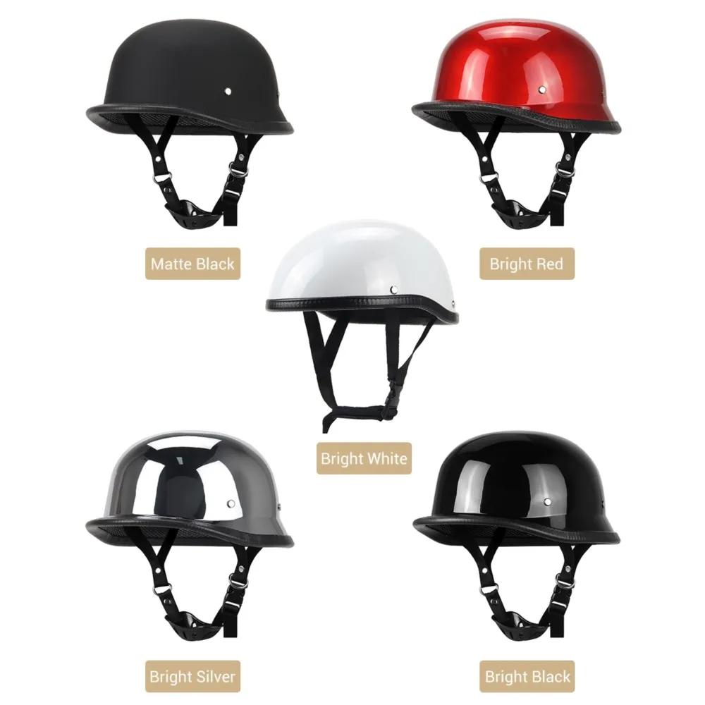 German Vintage Motorbike Helmet DOT Certification Half Helmet Retro Motorcycle Helmet Fashion Capacete De Moto Men Women
