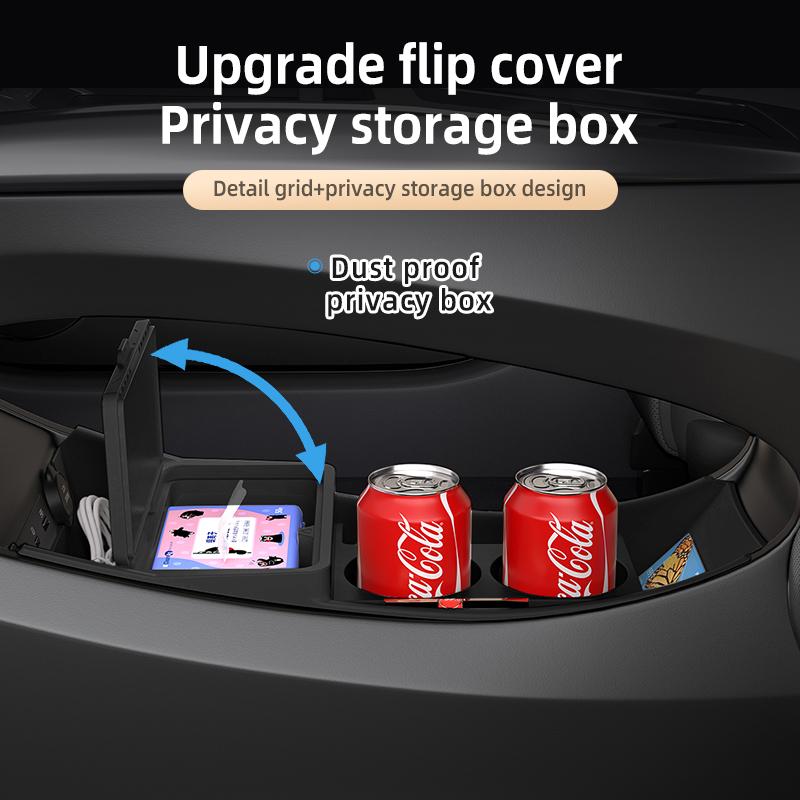 For BYD Dolphin 2025 Center Console Storage Box, Custom Silicone Organizer Tray, Anti-Slip Cup Holder Mat Car Accessories
