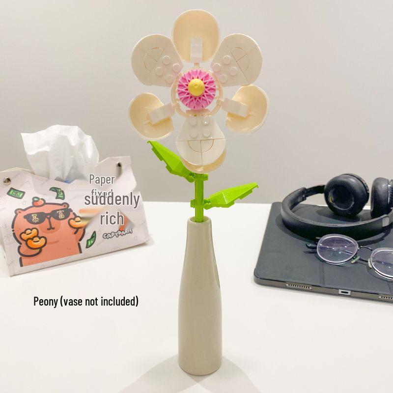 Flower Bouquet Building Blocks - Gift Set for Adults & Teens