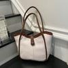 2026 Spring New Vintage Solid Color Large Capacity Tote Hobo Shoulder Top Handle Bag Women Fashi Casual Commuter Handbag