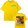 Rock Band Gorillaz Merch Graphic TShirt  Unisex Vintage Trendy High Street 100 Cotton Oversized Cartoon Women And Men Tshirt