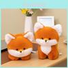 Cute Fox Plush Toy Desk Companion With Soft Pp Cotton For Office Decor And Gift