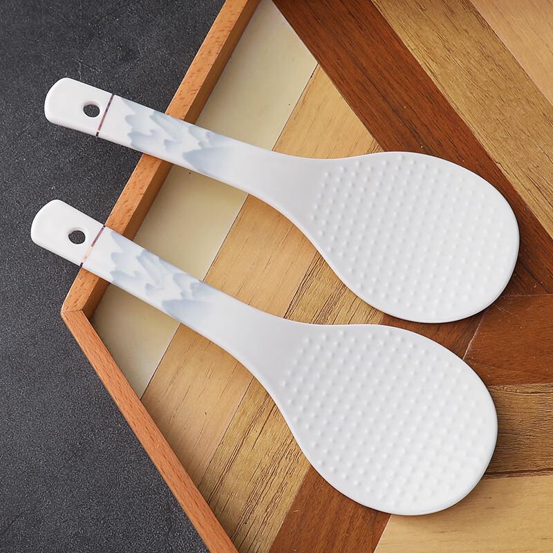 Ruhan Ceramic Long Handle Soup Spoon