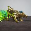 Legierte Wall Street Bull Skulptur Bürointerieur Desktop Feng Shui Glücksornamente Nordische Heimdekoration Tierfigur