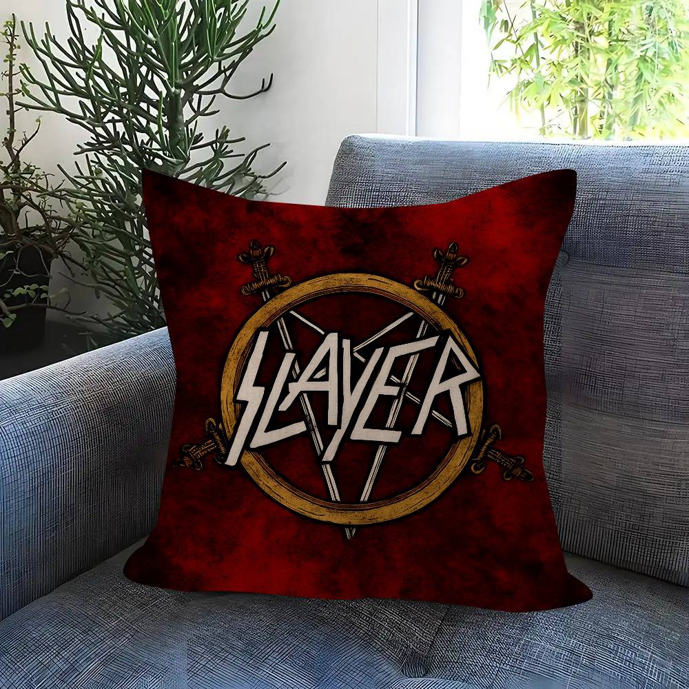 Classic Band Slayer Maple Design Cushion Cover Happy Autumn Harvest Decor Holiday Decorati Pillow Cover