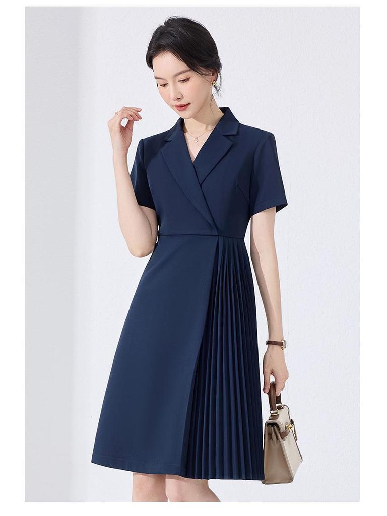 Premium Summer Slimming Waist-Cinching Formal Dress for Professional Hosts