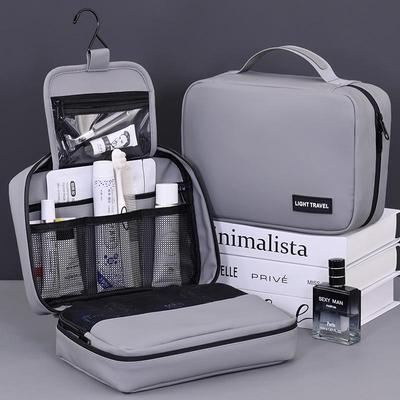 Luxus-Kulturtasche für Herren, Wasserdicht, Nass-/Trockentrennung, Ideal für Reisen, Großes Fassungsvermögen, Tragbar, Aufbewahrung für Make-up & Pflege