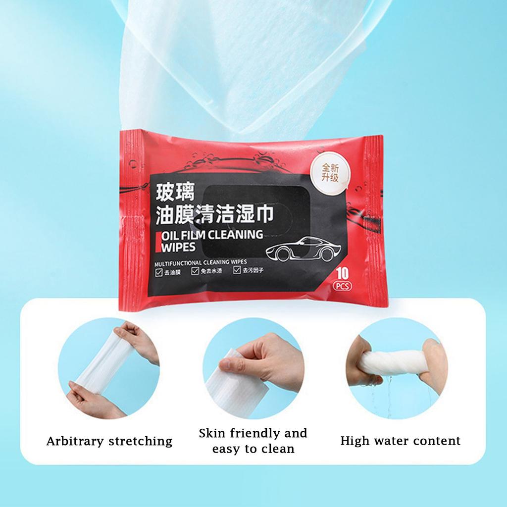 1ml Ubrousky na odstranění olejového filmu ze skla auta