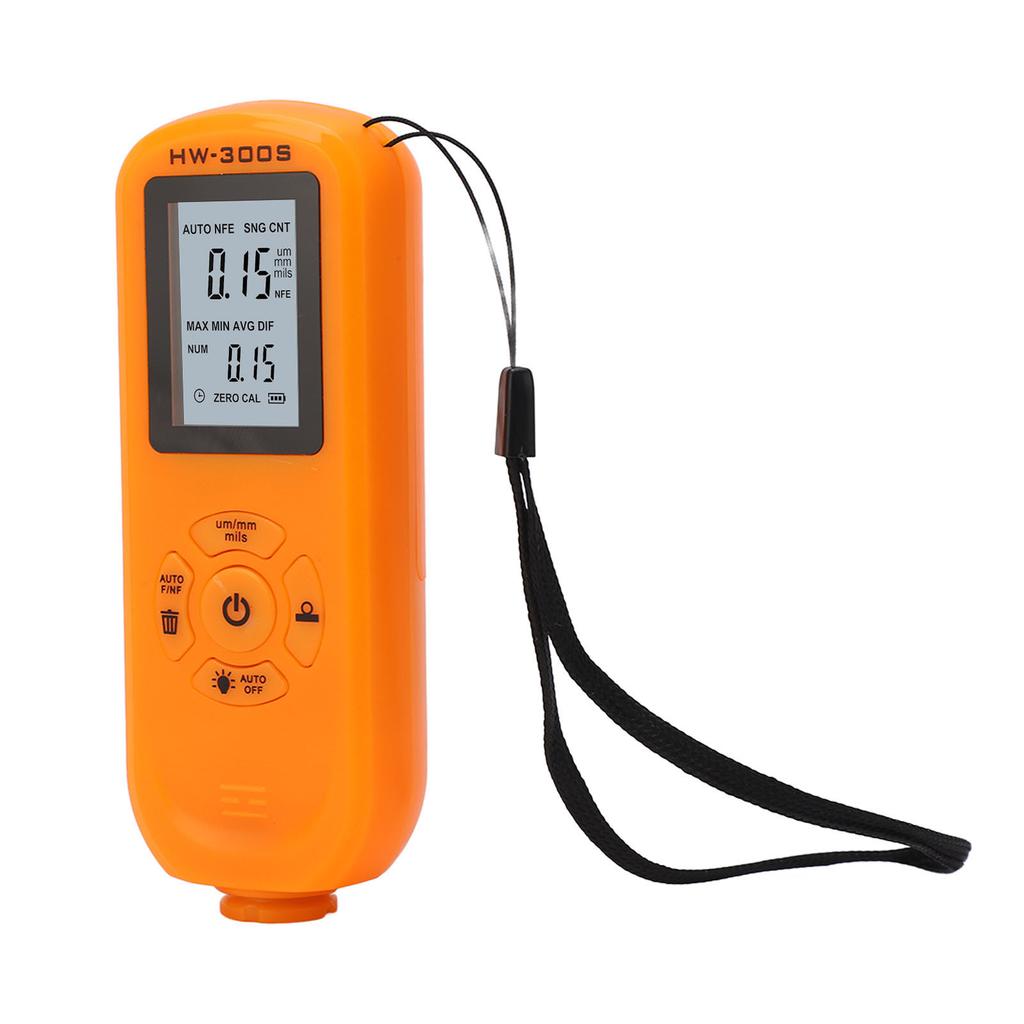 Paint Thickness Gauge Coating Depth Meter Tester Digital Display 3 Units for Machine