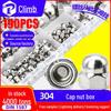 304 Stainless Steel Hexagonal Cap Nut Set, Mixed DIN1587, Boxed