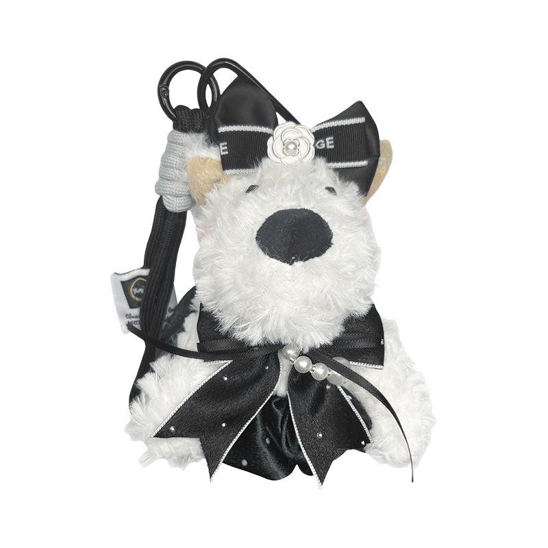 West Highland Puppy Plush Keychain – Cute Cartoon Style Bag Charm