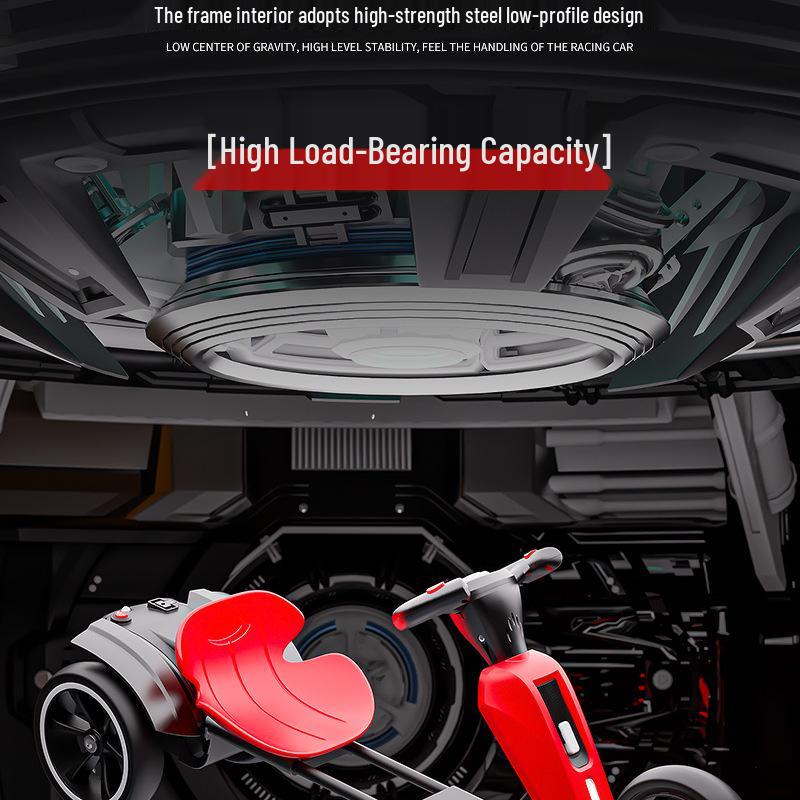 Foldable Children's Electric Go-Kart - Remote Control Car for Boys & Girls