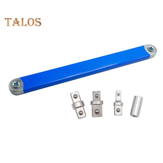 

Удлинительный ключ с набором адаптеров для привода, высокопрочный, широкопрофильный, с храповым механизмом, комплект адаптеров для дрели синий