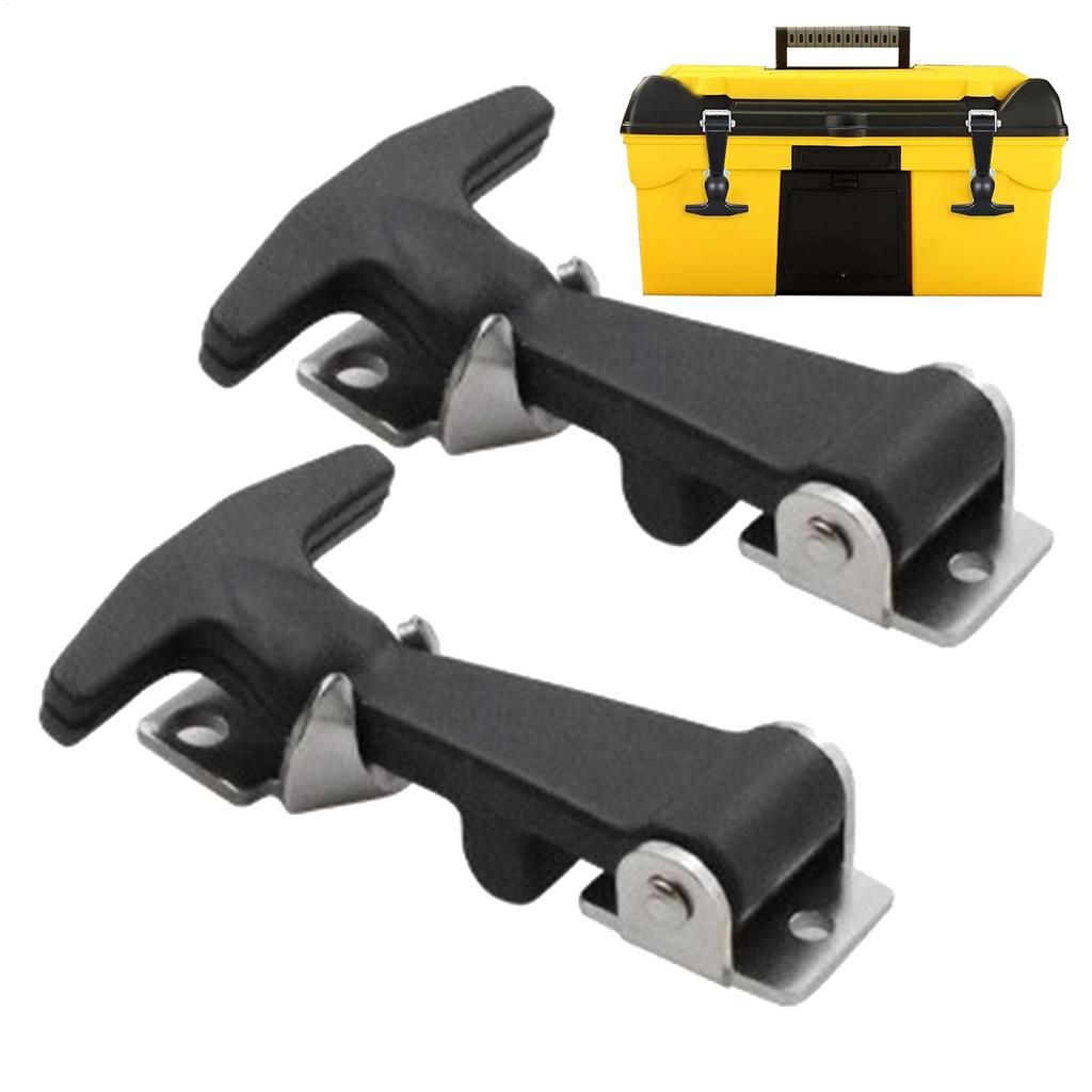 Rubber T Handle Latches 2Pcs Flexible Drawer Hood Latch for Cargo Boxes Trucks RVs Toolboxes Vehicle Storage Door Fasteners