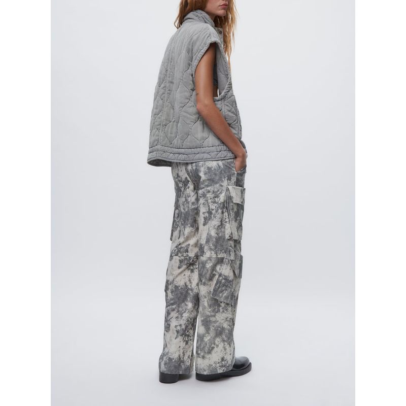 Fall and Winter New Arrival Women's Work Clothing Small Waistcoat Vest Outwear Stand Collar Loose Quilted Cotton-Padded Jacket Vest 4088241