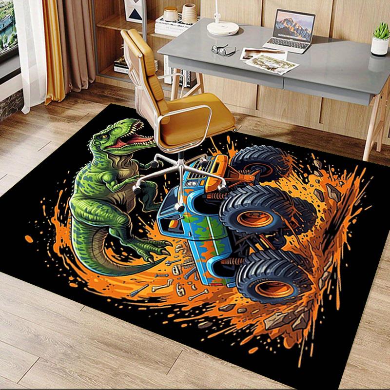 1PC Dinosaur Truck Extra Large Non-Slip Floor carpet, Office, family, bedroom, Studio - Large Area RugJ0376