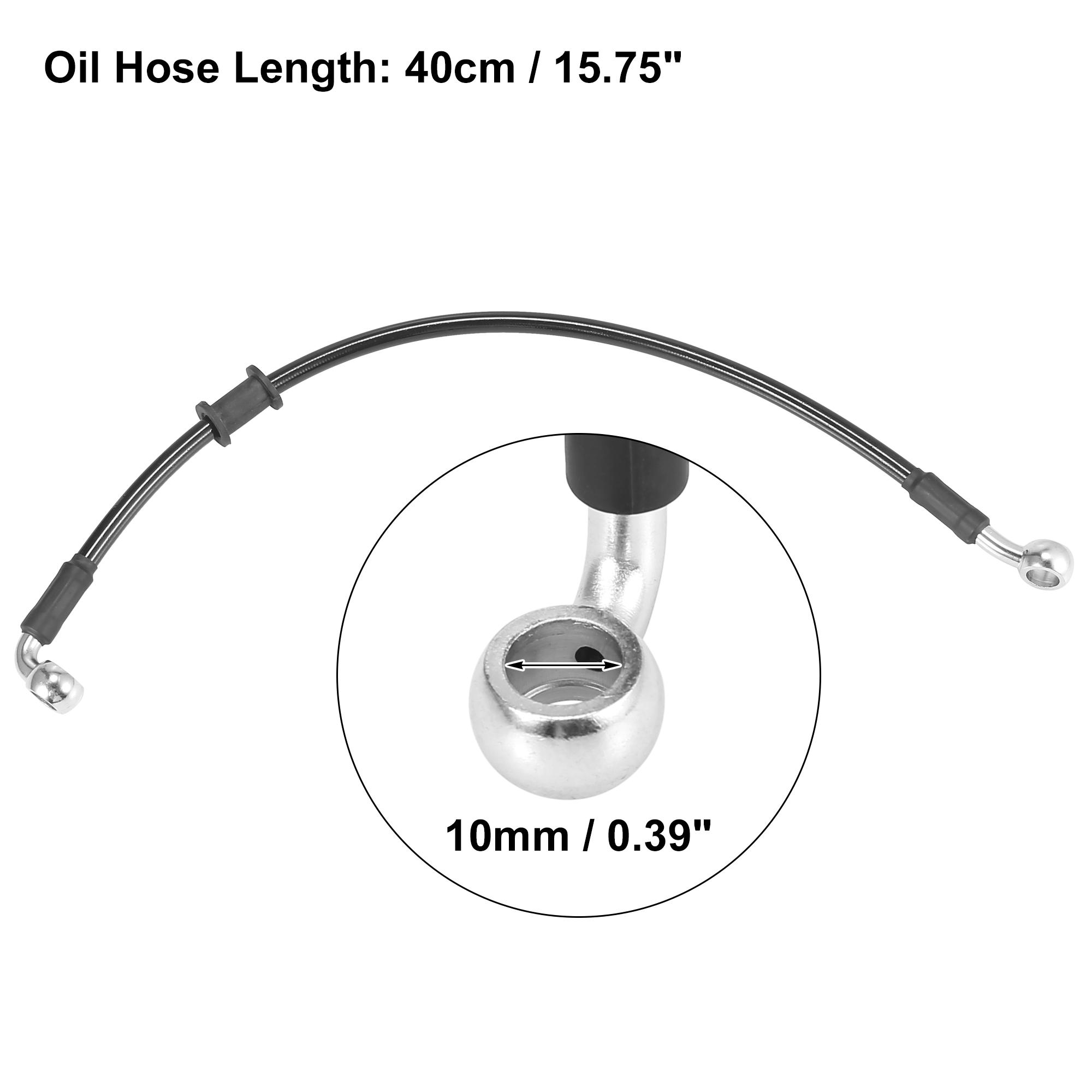 Motoforti Universal 40cm-200cm Motorcycle Brake Clutch Oil Hose Line Pipe Hydraulic Reinforced Stainless Steel Braided Hose