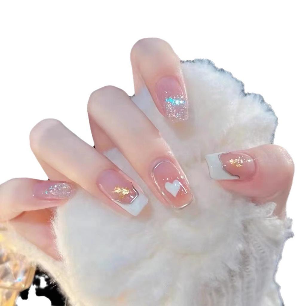 Pure Hand-made Phototherapy Nail Art, Heart-pounding Wear Nail Product, Reused Nail Art Patch To Show Whiteness