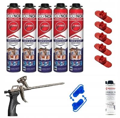 Polynor Pro Insulation Spray Foam Pur Foam Pur Garage Insulation 14Pcs