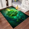 Four-Leaf Clover Green Design suitable as a non-slip mat for the living room or bedroom sofa